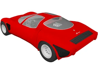 Alfa Romeo 33 Stradale 3D Model