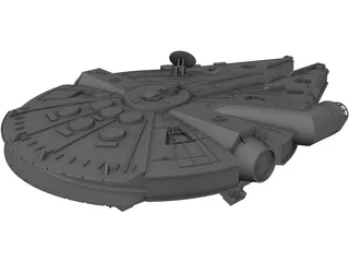 Star Wars Millenium Falcon YT-1300 3D Model