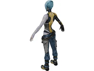 Maya from Borderlands 2 3D Model