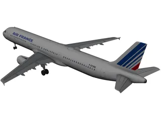 Airbus A320 Air France 3D Model