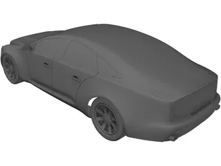 Jaguar XJ (2012) 3D Model