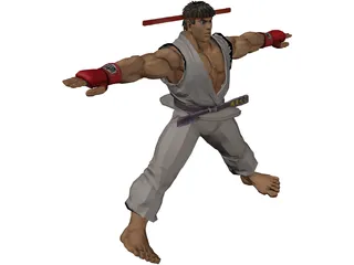 Ryu 3D Model