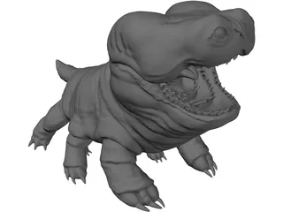 Woola Monster Creature 3D Model