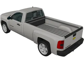 Chevrolet Silverado 2500HD Regular Cab LTZ (2009) 3D Model