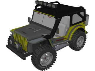 Jeep Wrangler 4x4 Expedition 3D Model