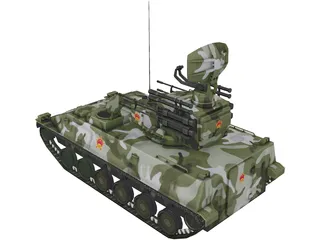 PGZ-95 AA Iron Dove Modern Chinese 3D Model