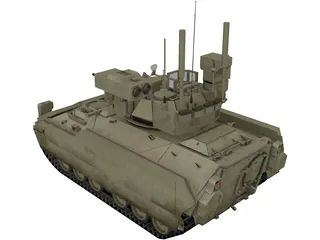 M2A3 Bradley with ERA 3D Model