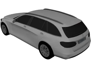 Mercedes-Benz C-Class Estate (2014) 3D Model