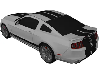 Ford Mustang Shelby GT500 3D Model