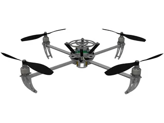 Talon Quad RC Heli Drone 3D Model