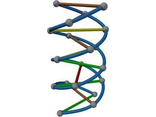 DNA Strand 3D Model