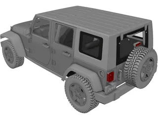 Jeep Wrangler Unlimited 3D Model