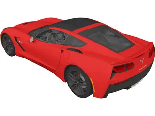 Chevrolet Corvette Stingray C7 (2014) 3D Model