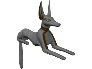 Anubis Statue 3D Model