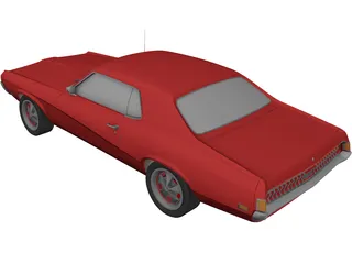 Mercury Cougar 3D Model