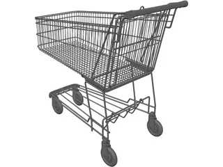 Shopping Trolley 3D Model