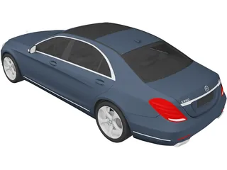 Mercedes-Benz S-Class S350 Bluetec (2014) 3D Model