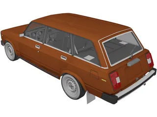 VAZ Lada 2104 3D Model