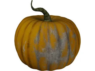 Pumpkin Head Halloween 3D Model