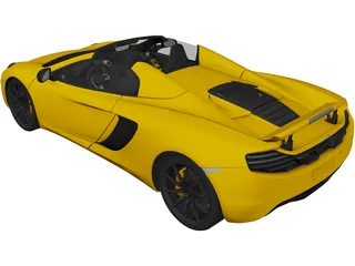 McLaren MP4-12C Spider (2013) 3D Model