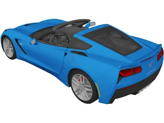 Chevrolet Corvette C7 Stingray Cabrio (2014) 3D Model