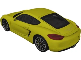 Porsche Cayman S (2014) 3D Model