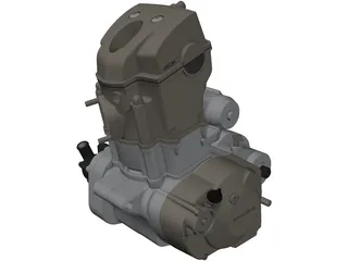 Honda CRF250X Engine 3D Model