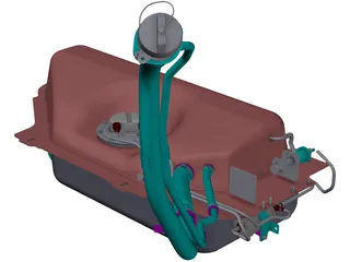 Car Fuel Tank 3D Model