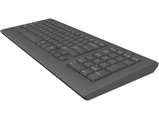 Computer Keyboard 3D Model