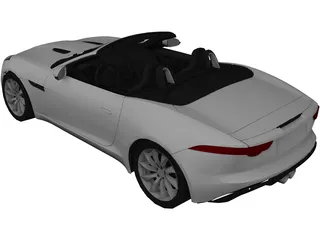 Jaguar F-Type V6 (2014) 3D Model