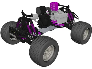 HPI RC Monster Truck Car 3D Model