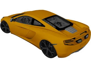 McLaren MP4-12C (2012) 3D Model