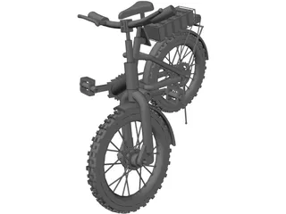 Bicycle Folding 3D Model