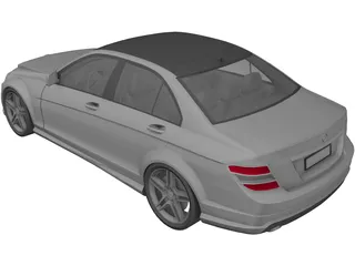 Mercedes-Benz C350 AMG (2012) 3D Model