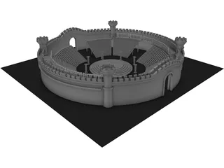 Arena Medieval 3D Model