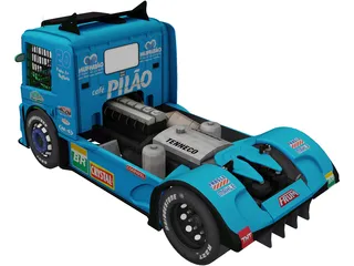 Scania G470 Muffatao Racing 3D Model