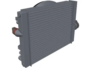 Radiator Yamaha XJ6 Valeo Custom 3D Model