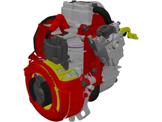 Honda GX25 Engine 3D Model