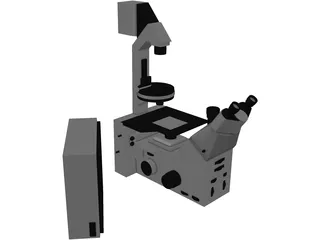 Leica Fluorescence Microscope 3D Model