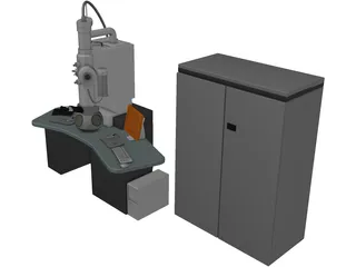 Trasmission Electronic Microscope 3D Model