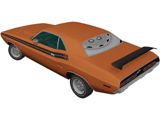 Dodge Challenger RT (1971) 3D Model