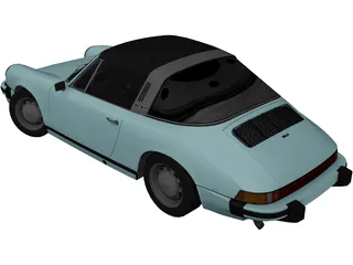 Porsche 911 Targa 930 (1974) 3D Model