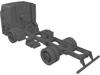 Iveco Light Truck Chassis 3D Model