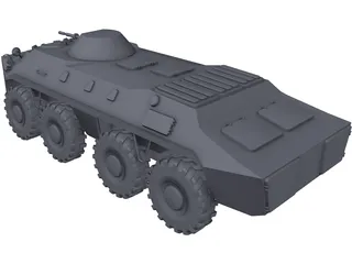 BTR-70 3D Model