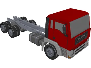 MAN Truck 6x4 3D Model