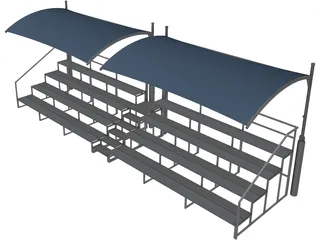 Bleacher 3D Model