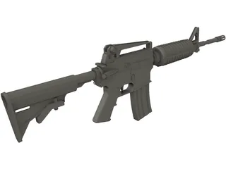 M16 Rifle 3D Model