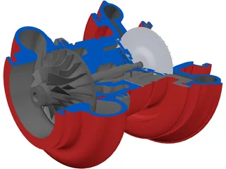 Turbocharger 3D Model