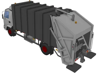 DAF 4X2 Trash Truck 3D Model