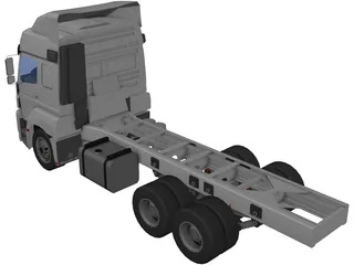 Mercedes-Benz Axor 6X4 Cab 3D Model